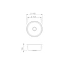 Oliveri Solitaire Single Bowl Inset Round Sink LR510