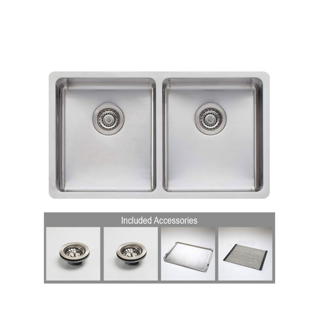 Oliveri Sonetto Double Bowl Undermount-Topmount Sink | SN63TU