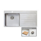 Oliveri Sonetto Left Hand Single Bowl Sink & Drainer SN1021