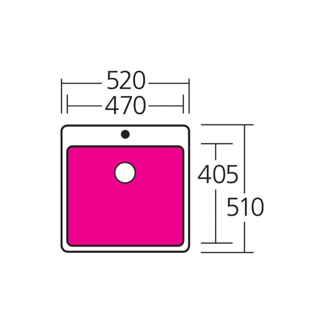 Oliveri Sonetto Single Bowl Topmount Sink SN1051