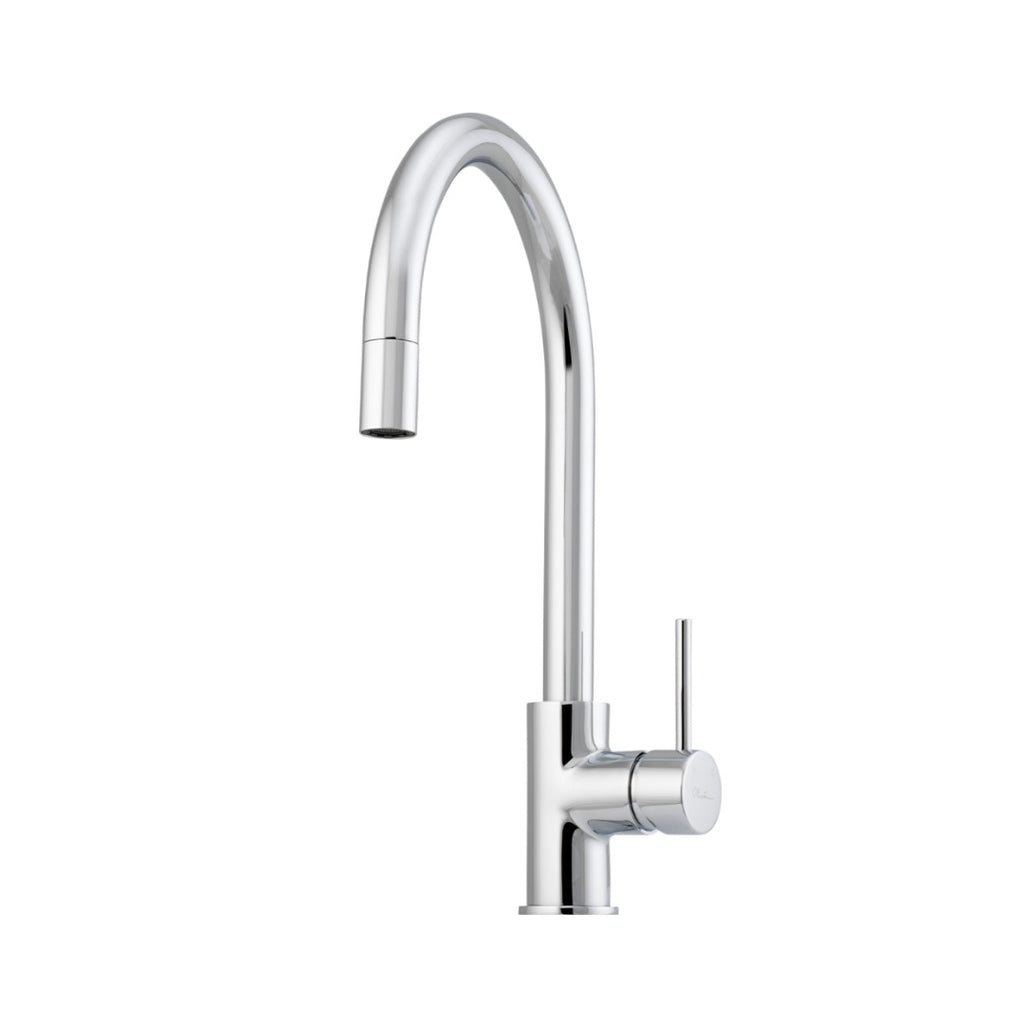 Oliveri Venice Gooseneck Pull-Out Sink Mixer - Chrome - VE520FCR-P