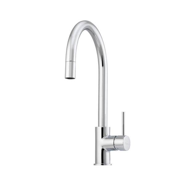 Oliveri Venice Gooseneck Pull-Out Sink Mixer - Chrome