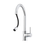 Oliveri Venice Gooseneck Pull-Out Sink Mixer - Chrome - VE520FCR-P
