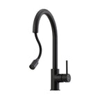 Oliveri Venice Gooseneck Pull-Out Sink Mixer - Matte Black - VE520FMB-P