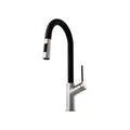 Oliveri Vilo Pull Out Spray Mixer VT0426B - Brushed Chrome & Black