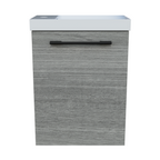 Timberline Ollie Wall Hung Vanity with Nano Polymarble Top & Basin 400mm - 400mm Left Offset Basin - OLLV400LNANW