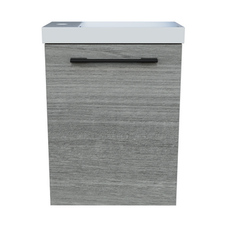 Timberline Ollie Wall Hung Vanity with Nano Polymarble Top & Basin 400mm - 400mm Left Offset Basin - OLLV400LNANW