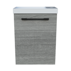 Timberline Ollie Wall Hung Vanity with Nano Polymarble Top & Basin 400mm - 400mm Right Offset Basin - OLLV400RNANW