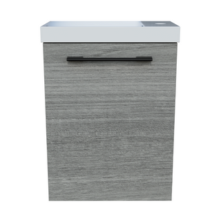 Timberline Ollie Wall Hung Vanity with Nano Polymarble Top & Basin 400mm - 400mm Right Offset Basin - OLLV400RNANW