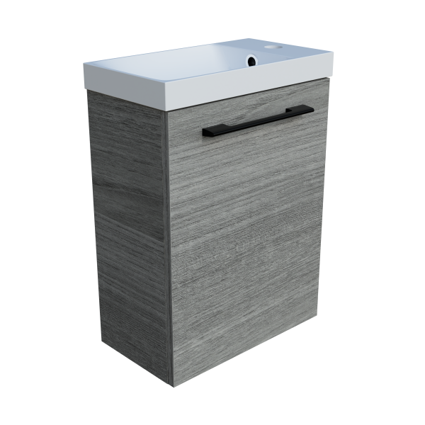Timberline Ollie Wall Hung Vanity with Nano Polymarble Top & Basin 400mm