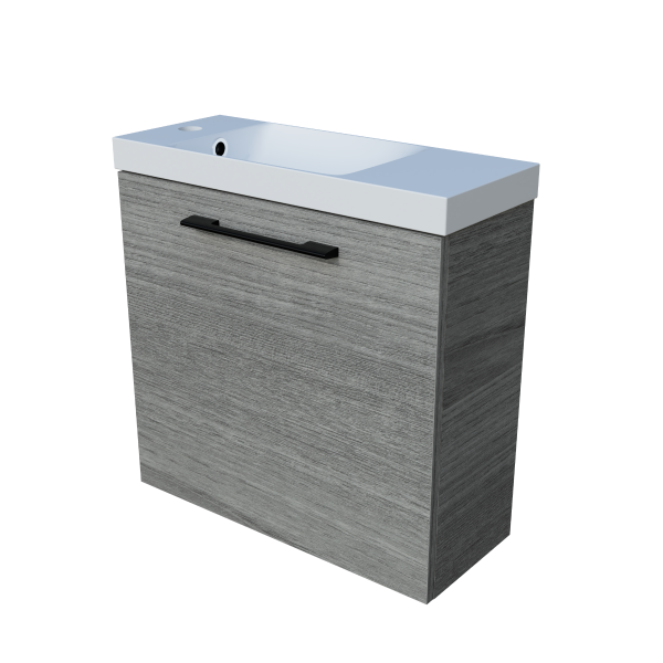 Timberline Ollie Wall Hung Vanity with Nano Polymarble Top & Basin 550mm