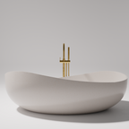 Pietra Bianca Onda 1800mm Freestanding Bath - Black - PB4001-Black