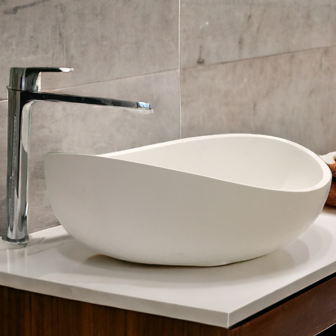 Pietra Bianca Onda Above Counter Basin - Black - PB3017-Black