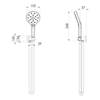 Phoenix Ormond Hand Shower - Brushed Gold - 609-6630-12