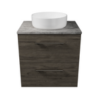 Timberline Oxbow Wall Hung Vanity with SilkSurface Top & Basin 600mm - OXBV600CSSAW