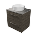 Timberline Oxbow Wall Hung Vanity with SilkSurface Top & Basin 600mm - OXBV600CSSAW