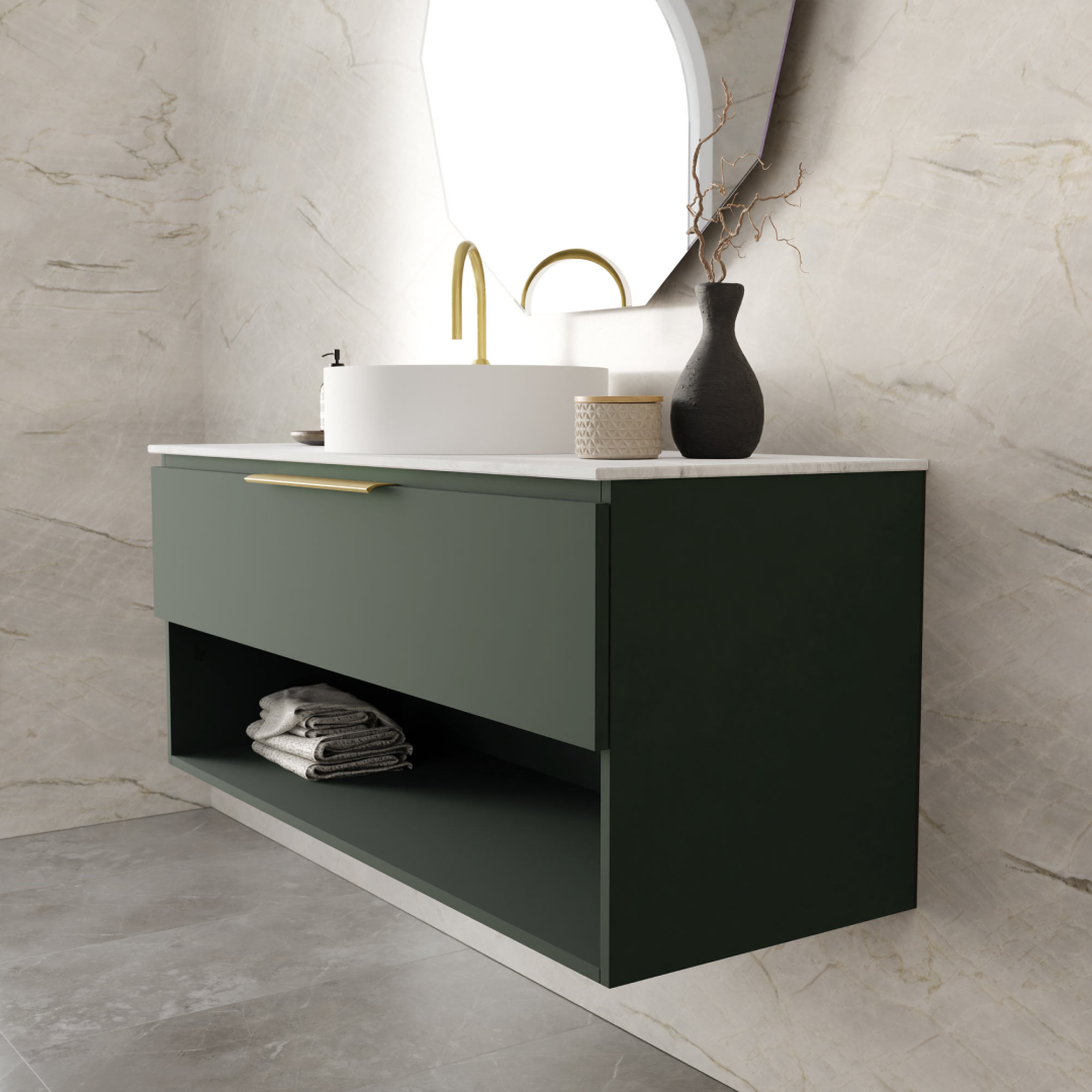Marquis Oxford 1200mm Wall Hung Vanity - Otway - OXFORD 4 + Regio Basin