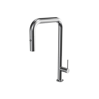 Parisi Envy 30 Kitchen Mixer with Square Spout and Pull-out Spray - Chrome