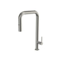 Parisi Envy 30 Kitchen Mixer with Square Spout and Pull-out Spray - Brushed Nickel