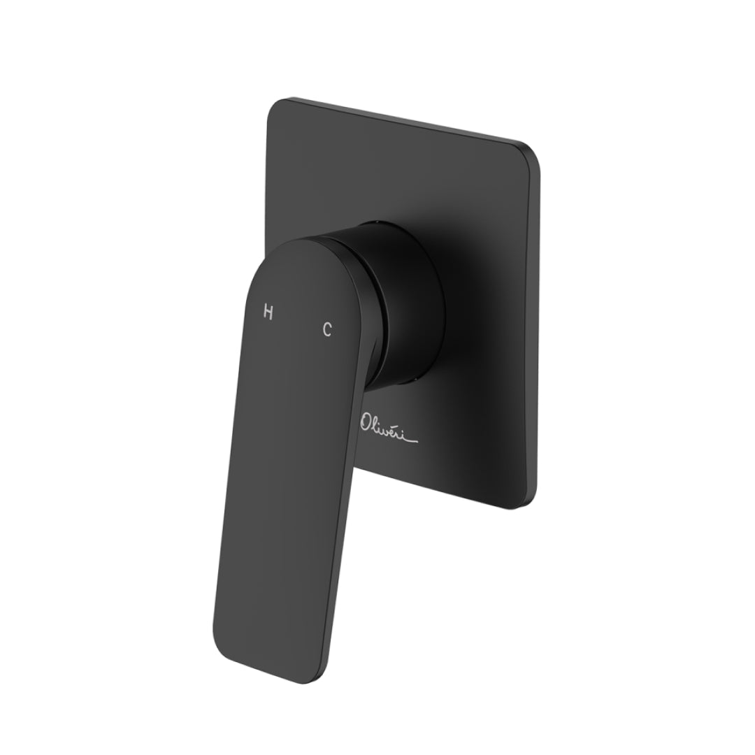 Oliveri Paris Wall Mixer (Includes In-Wall Body) - LF Matte Black - PA100516FMB