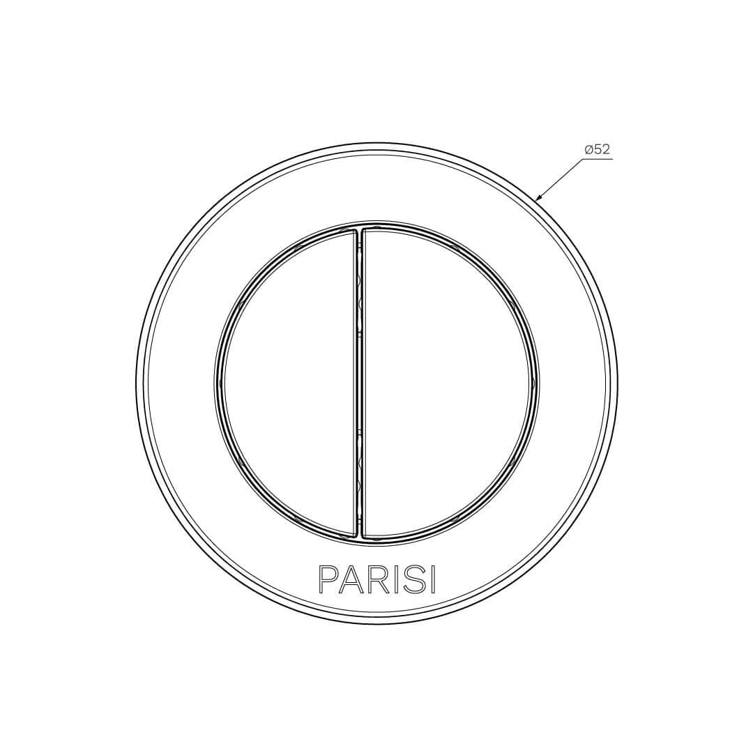 Parisi Actuator for Parisi Toilet Suite Cisterns - Matte Black PA200.02