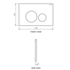 Parisi Linfa PN780 Rimless Wall Hung Package - Soft Close Seat - Parisi Tondo Access Chrome Plate - PN780P + PA221