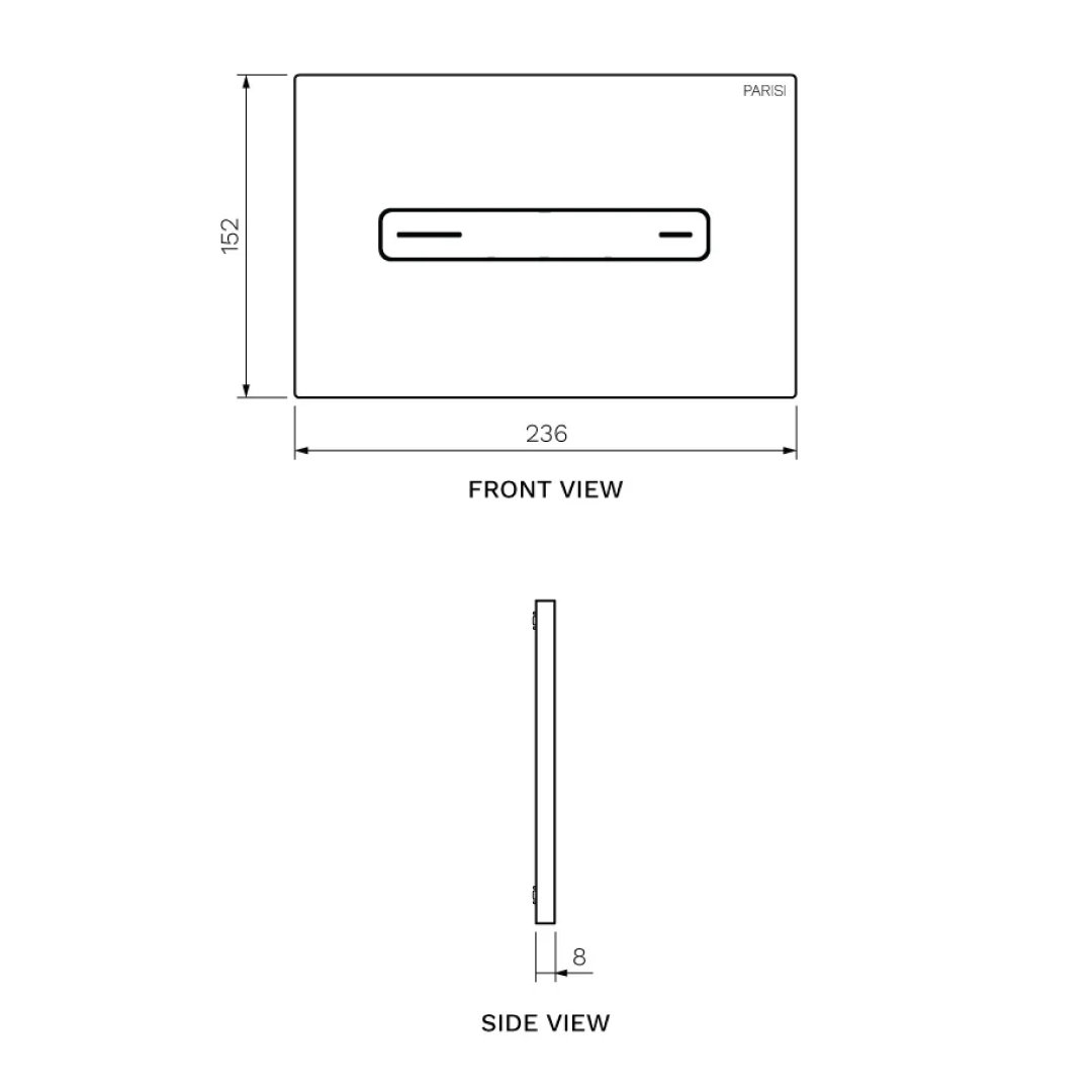 Parisi Linfa PN770 Rimless Floor Mount Package with Quasar Brushed Brass Flush Plate - PN770 + PA110 + PA403.46
