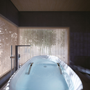 TOTO Galalato 1695 Reinforced Marble Freestanding Bath with Nickel Hand Grips - Matte White