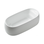 TOTO Galalato 1695 Reinforced Marble Freestanding Bath - Matte White - PJY1744WPWE#MW