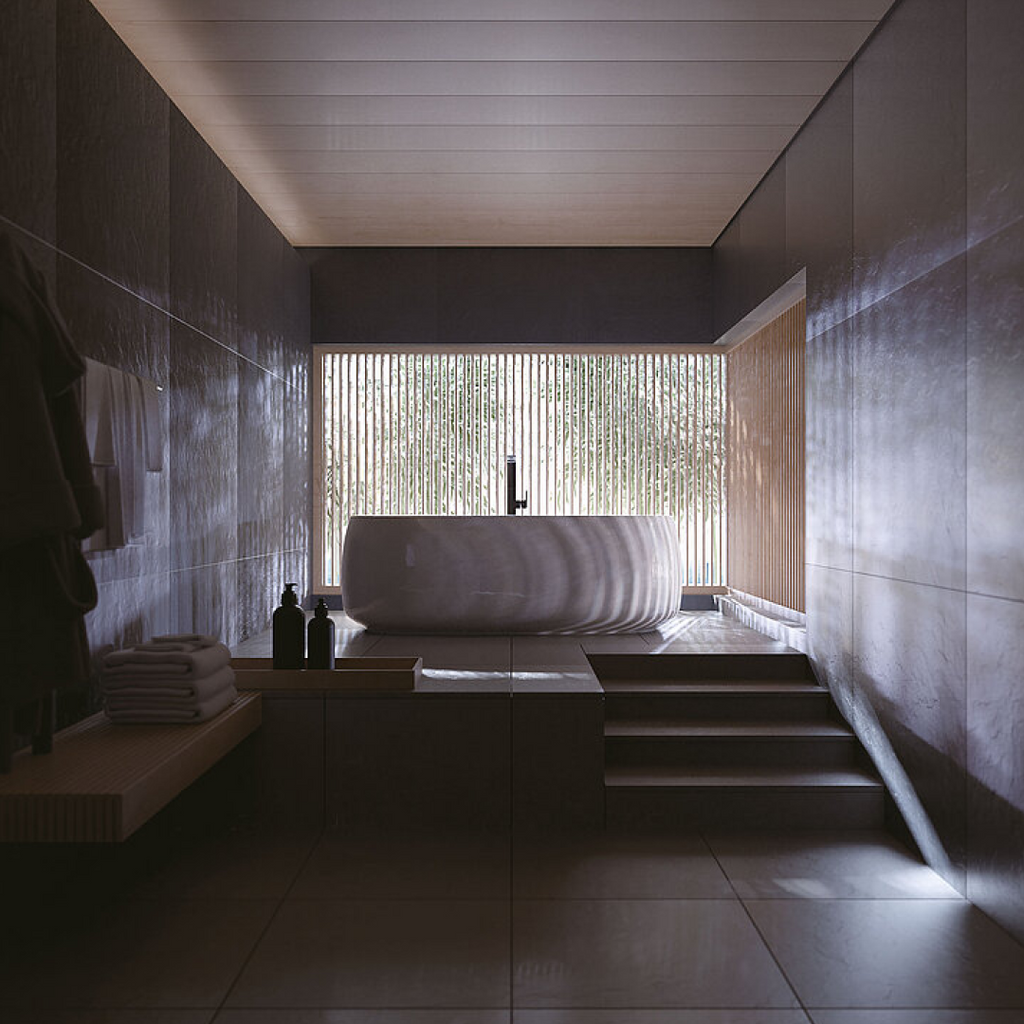 TOTO Galalato 1695 Reinforced Marble Freestanding Bath with Nickel Hand Grips - Matte White - PJY1744NHPWE#MW