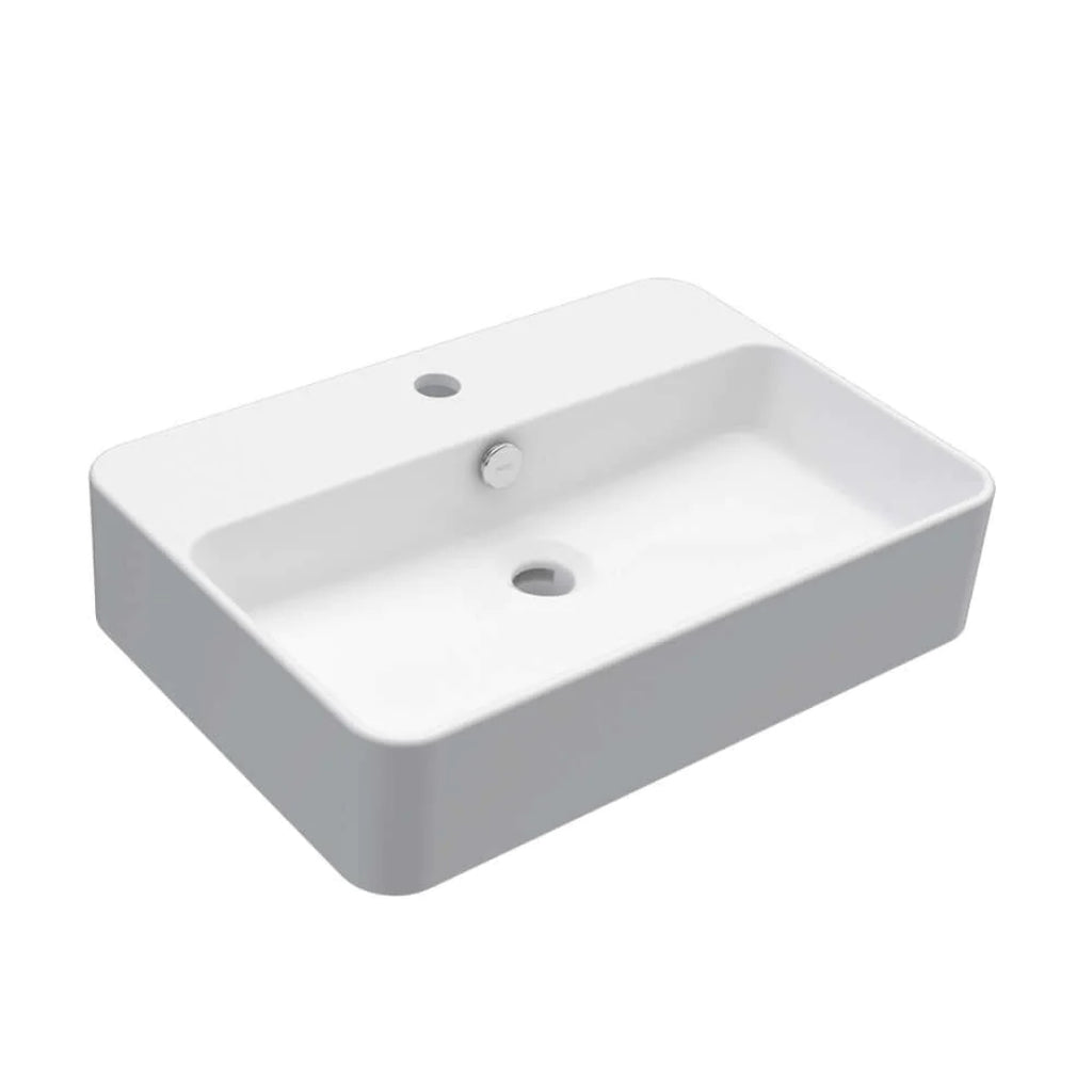 Parisi Linfa 55 Wall Basin - One Tap Hole - Gloss White - PMP7601/S