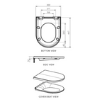 Parisi Linfa II Soft Close Seat (Centric Lift Off Hinge) - PN5775