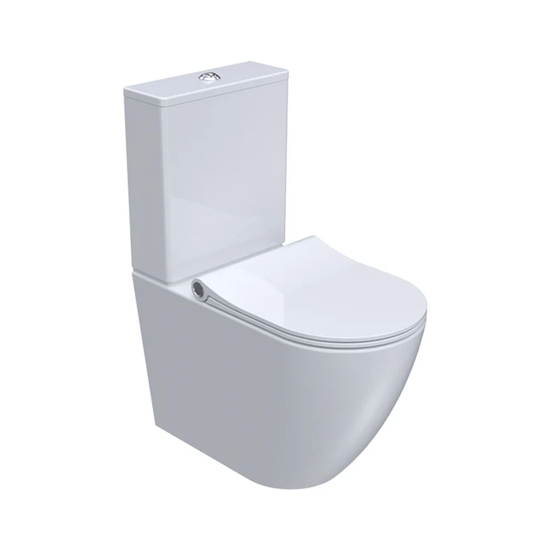 Parisi Ellisse II Wall Faced Rimless Toilet Suite (Includes Pressalit Seat) - PN60P