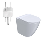 Parisi Ellisse II Wall Faced Rimless Pan & In-Wall Cistern (Includes Soft Close Seat) - PN610 + PA110