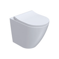 Parisi Ellisse Mk II Wall Faced Rimless Pan (Includes Pressalit Seat) - Gloss White PN61P