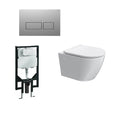 Parisi Ellisse PN620 Mk II Wall Hung Package - Chrome Blade Flush Plate - PN620 + PA120 + PA231