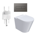 Parisi L'Hotel PN740 Floor Mount Toilet Package - Includes Fucile Blade II Flush Plate - PN740 + PA110 + PA401.50