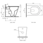 Parisi L’Hotel PN740 Wall Faced Pan - Slim Soft Close Seat