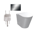 Parisi Linfa PN770 Rimless Floor Mount Package with Quasar Chrome Flush Plate - PN770 + PA110 + PA403