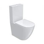 Parisi Ellisse MK II Rimless Ambulant Back to Wall Toilet Suite (Includes Moda Seat) - PN82M