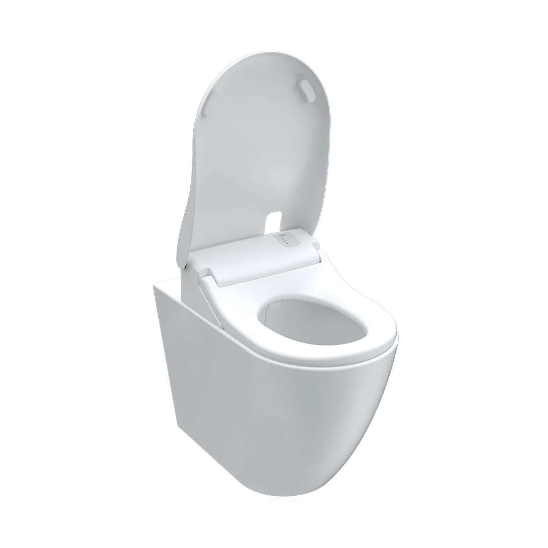 Parisi Aqua Intelligent Ambulant Wall Faced Pan w/Bottom Inlet Bidet Seat - PN83A