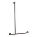 Parisi Envy Sliding Grab Rail 90Â° Left Hand 675x1100mm (No Slider)  - Stainless Steel - PP.GB90L-NS