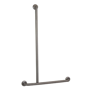 Parisi Envy Sliding Grab Rail 90Â° Left Hand 675x1100mm (No Slider)  - Stainless Steel - PP.GB90L-NS