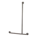 Parisi Envy Sliding Grab Rail 90Â° Right Hand 675x1100mm (No Slider)  - Stainless Steel - PP.GB90R-NS