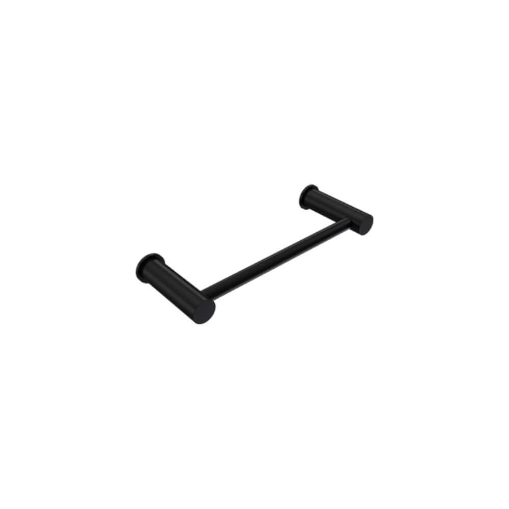 Parisi Envy Single Towel Rail 220mm 220 x 79 x 28 - Matt Black - PP.TR22.02