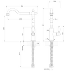 Turner Hastings Providence Single Mixer Tap -  LF Matte Black PR407SM-MB