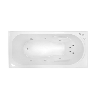 Decina Prima 1785mm Santai 10-Jet Spa Bath - PR1800SAN10JW