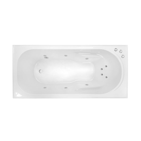 Decina Prima 1635mm Santai 10-Jet Spa Bath - PR1650SAN10JW
