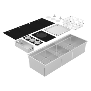 Abey Boutique Piazza Plus Triple Bowl Sink - PZQ400T