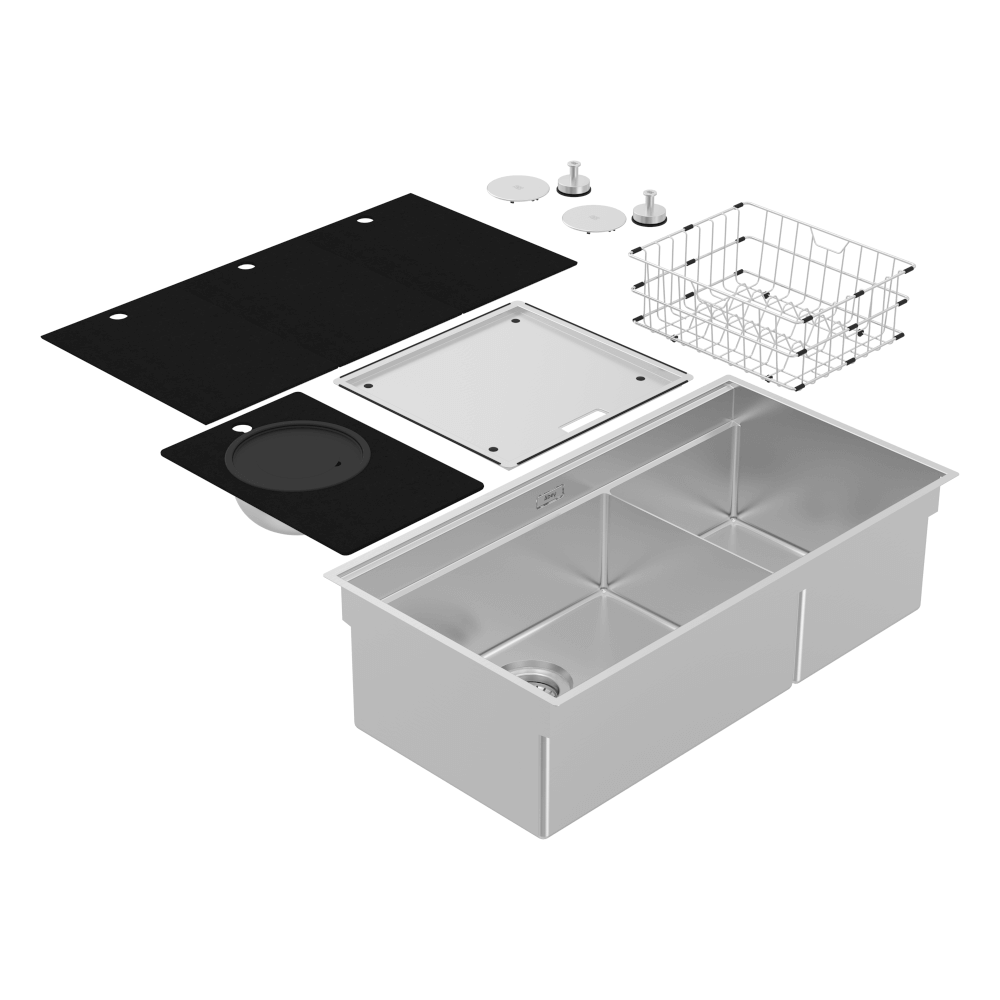 Abey Boutique Piazza Plus 1 & 1/4 Bowl Sink - PZQ520D